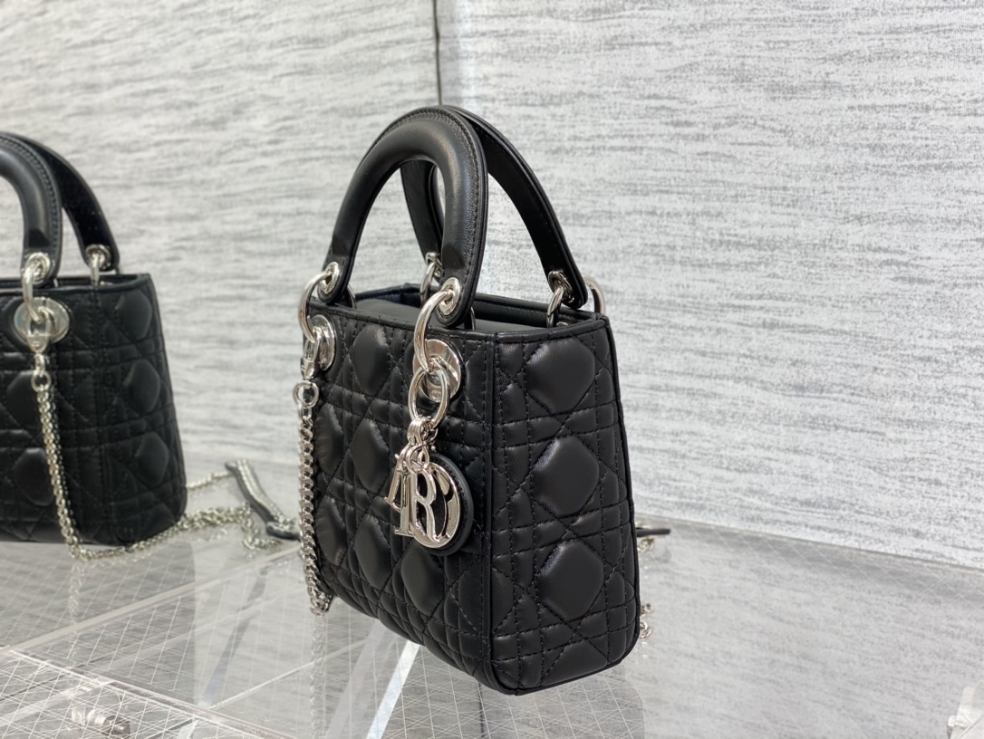 Mini Lady Dior Bag Black Cannage Lambskin